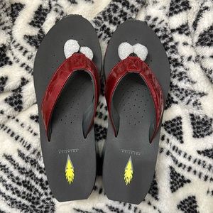 Volatile Women’s 9 Platform Wedge Sandals Chunky - Wine and Grey